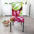 Colorful Candy Ball Print Dining Chair Slipcover