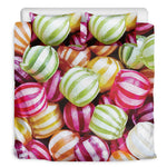 Colorful Candy Ball Print Duvet Cover Bedding Set