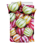 Colorful Candy Ball Print Duvet Cover Bedding Set