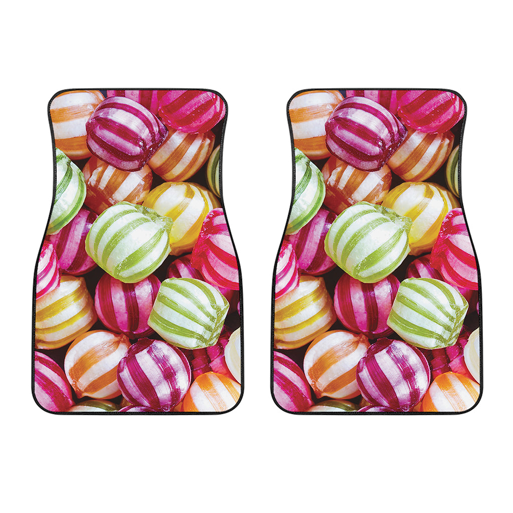 Colorful Candy Ball Print Front Car Floor Mats