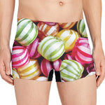 Colorful Candy Ball Print Men's Boxer Briefs