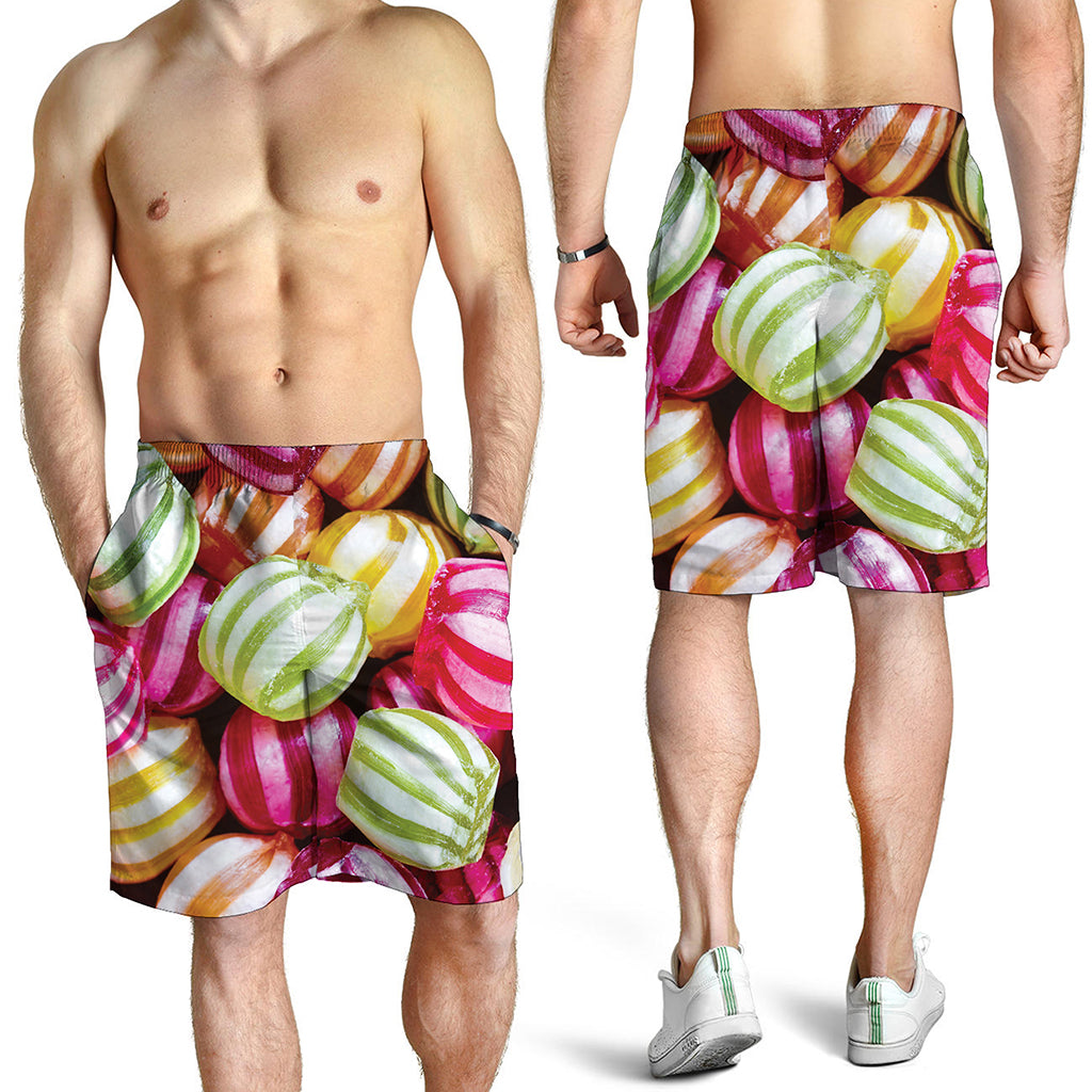 Colorful Candy Ball Print Men's Shorts