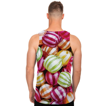 Colorful Candy Ball Print Men's Tank Top
