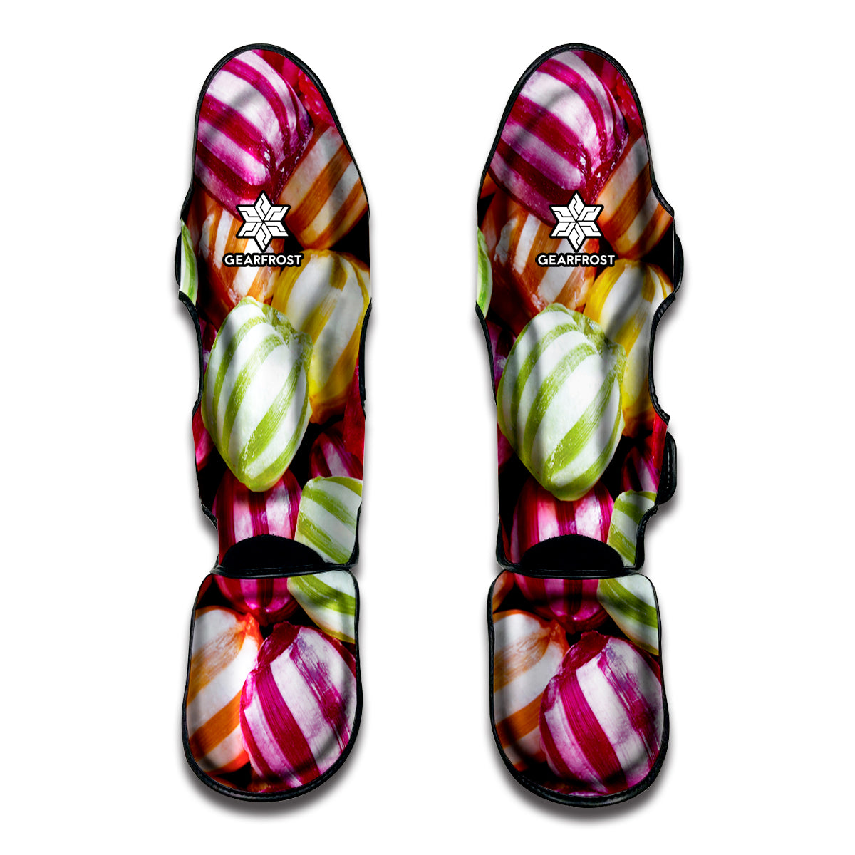 Colorful Candy Ball Print Muay Thai Shin Guard