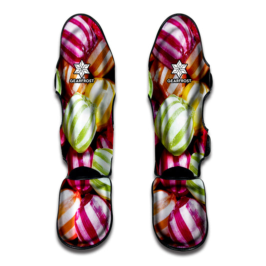 Colorful Candy Ball Print Muay Thai Shin Guard
