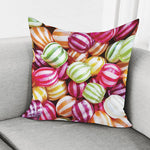 Colorful Candy Ball Print Pillow Cover