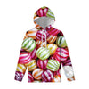 Colorful Candy Ball Print Pullover Hoodie