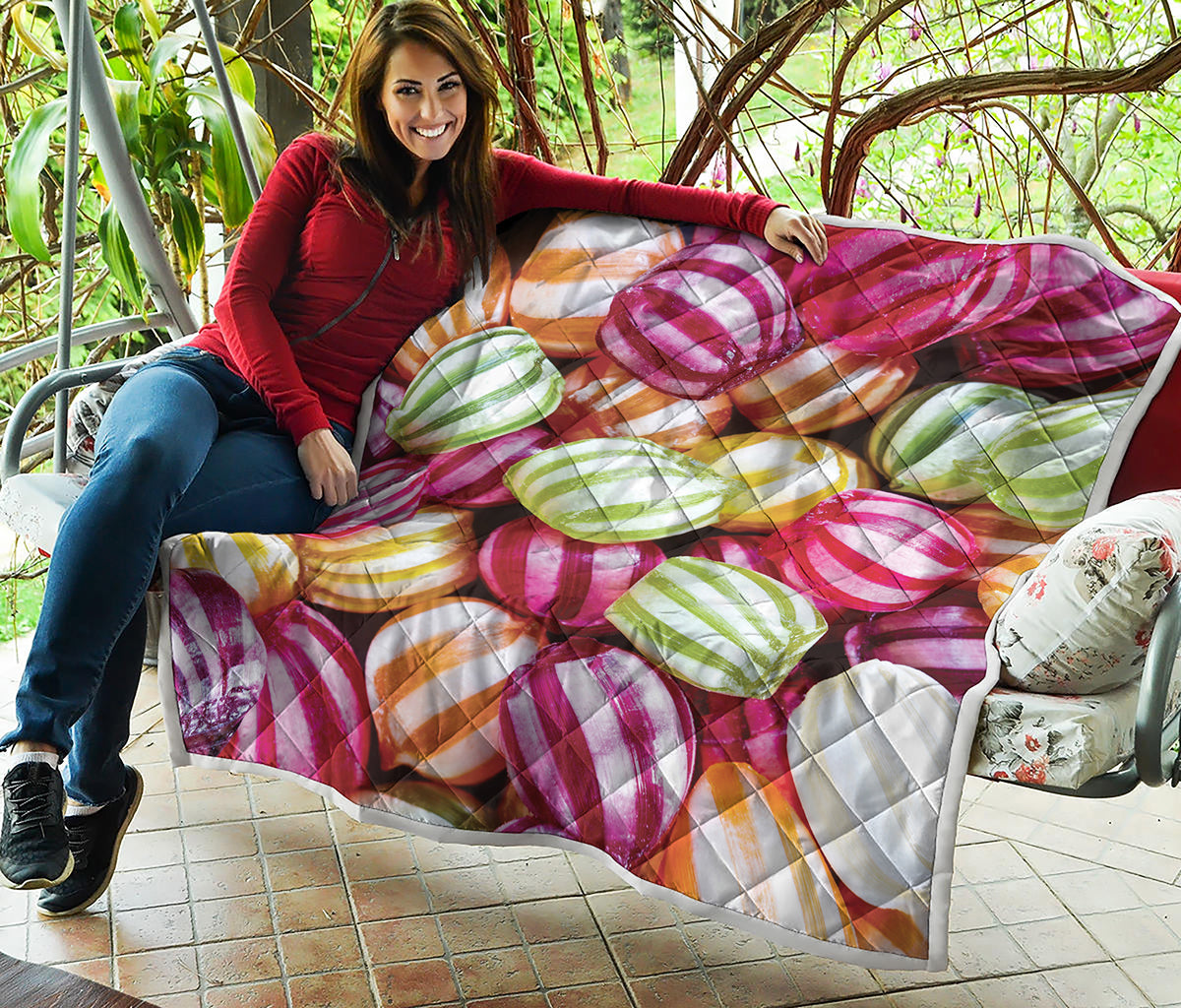 Colorful Candy Ball Print Quilt