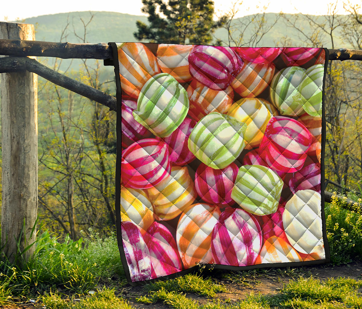 Colorful Candy Ball Print Quilt