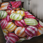Colorful Candy Ball Print Quilt Bed Set