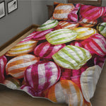 Colorful Candy Ball Print Quilt Bed Set