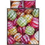 Colorful Candy Ball Print Quilt Bed Set