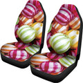 Colorful Candy Ball Print Universal Fit Car Seat Covers