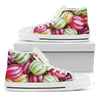 Colorful Candy Ball Print White High Top Shoes