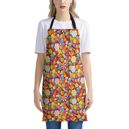 Colorful Candy Pattern Print Apron