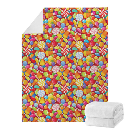 Colorful Candy Pattern Print Blanket