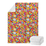 Colorful Candy Pattern Print Blanket