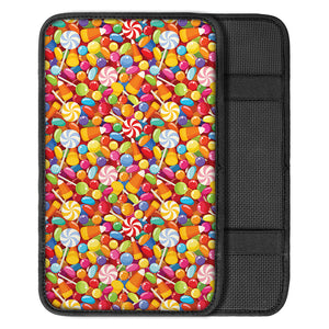 Colorful Candy Pattern Print Car Center Console Cover