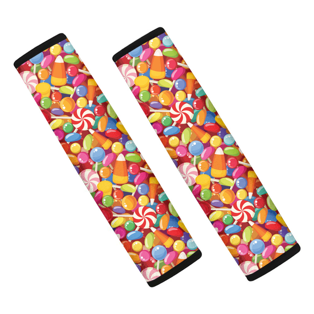 Colorful Candy Pattern Print Car Seat Belt Covers