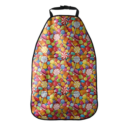 Colorful Candy Pattern Print Car Seat Organizers