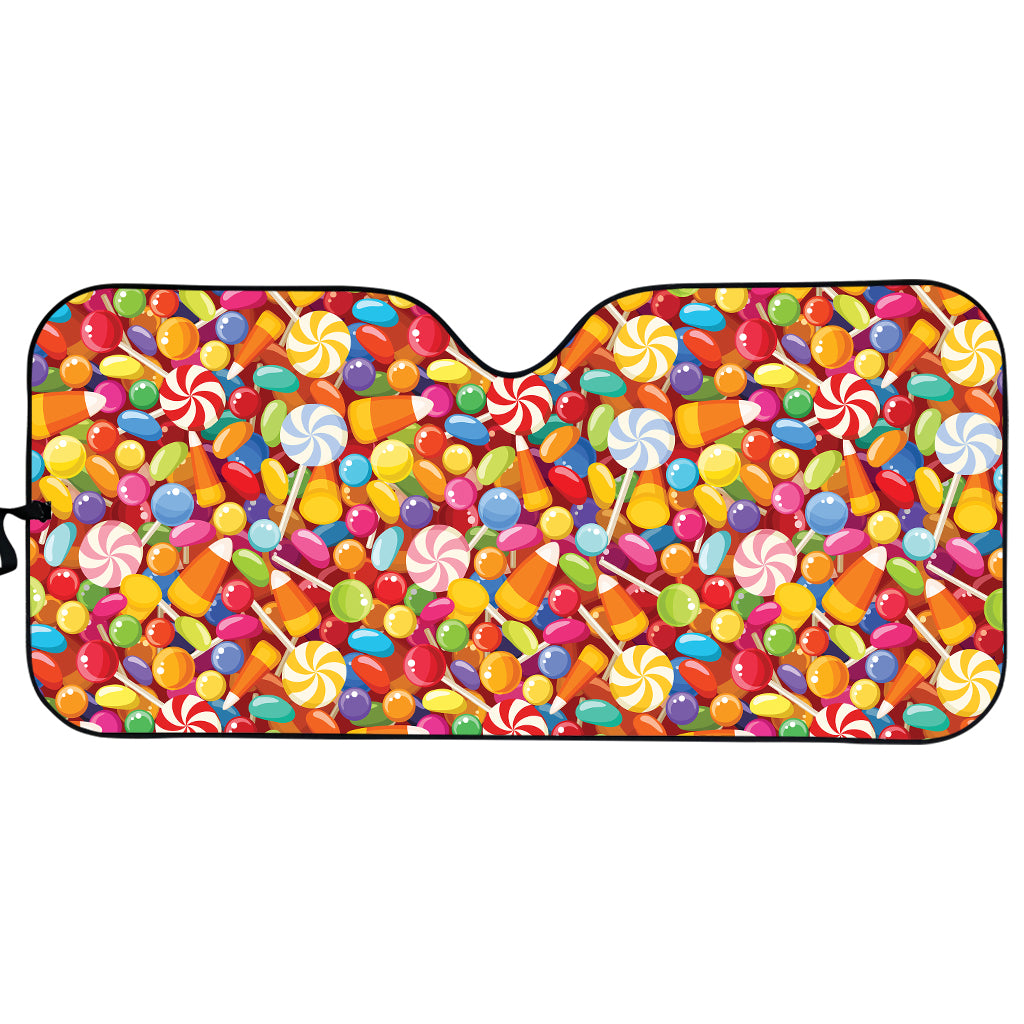 Colorful Candy Pattern Print Car Sun Shade