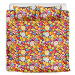Colorful Candy Pattern Print Duvet Cover Bedding Set