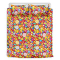 Colorful Candy Pattern Print Duvet Cover Bedding Set