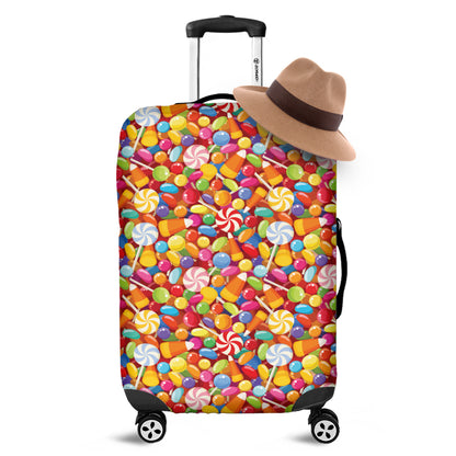 Colorful Candy Pattern Print Luggage Cover