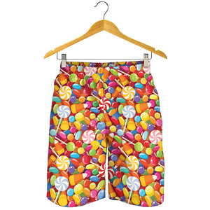 Colorful Candy Pattern Print Men's Shorts