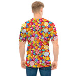 Colorful Candy Pattern Print Men's T-Shirt