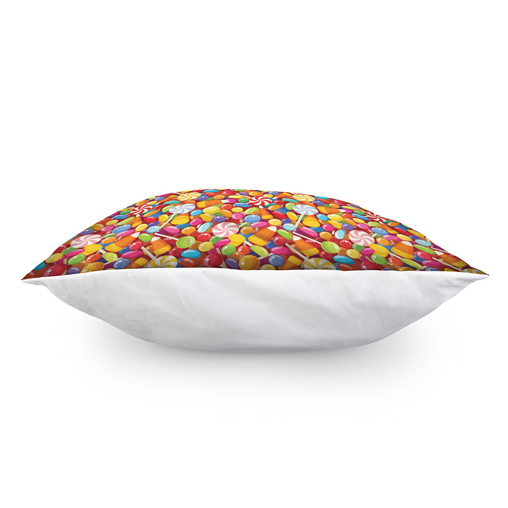 Colorful Candy Pattern Print Pillow Cover