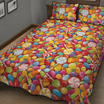 Colorful Candy Pattern Print Quilt Bed Set