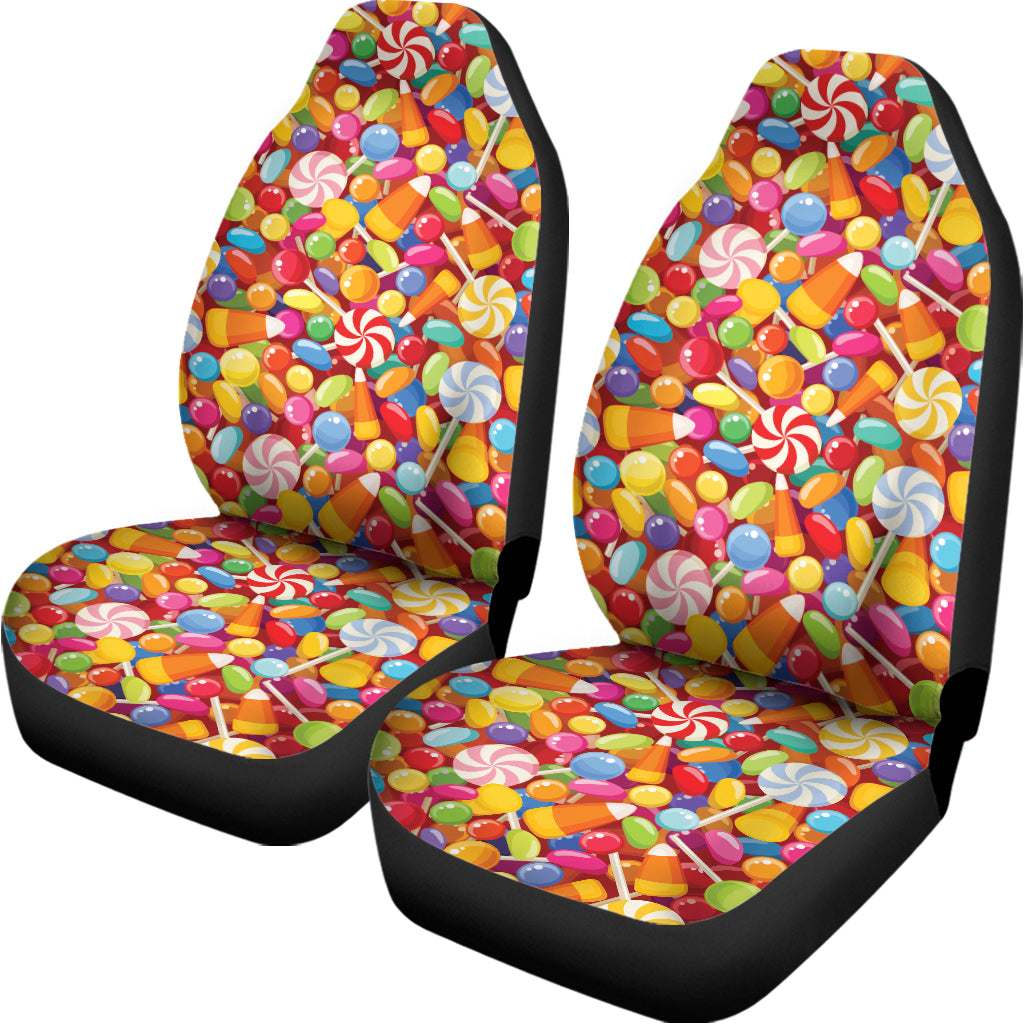 Colorful Candy Pattern Print Universal Fit Car Seat Covers