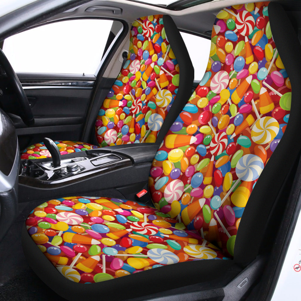 Colorful Candy Pattern Print Universal Fit Car Seat Covers