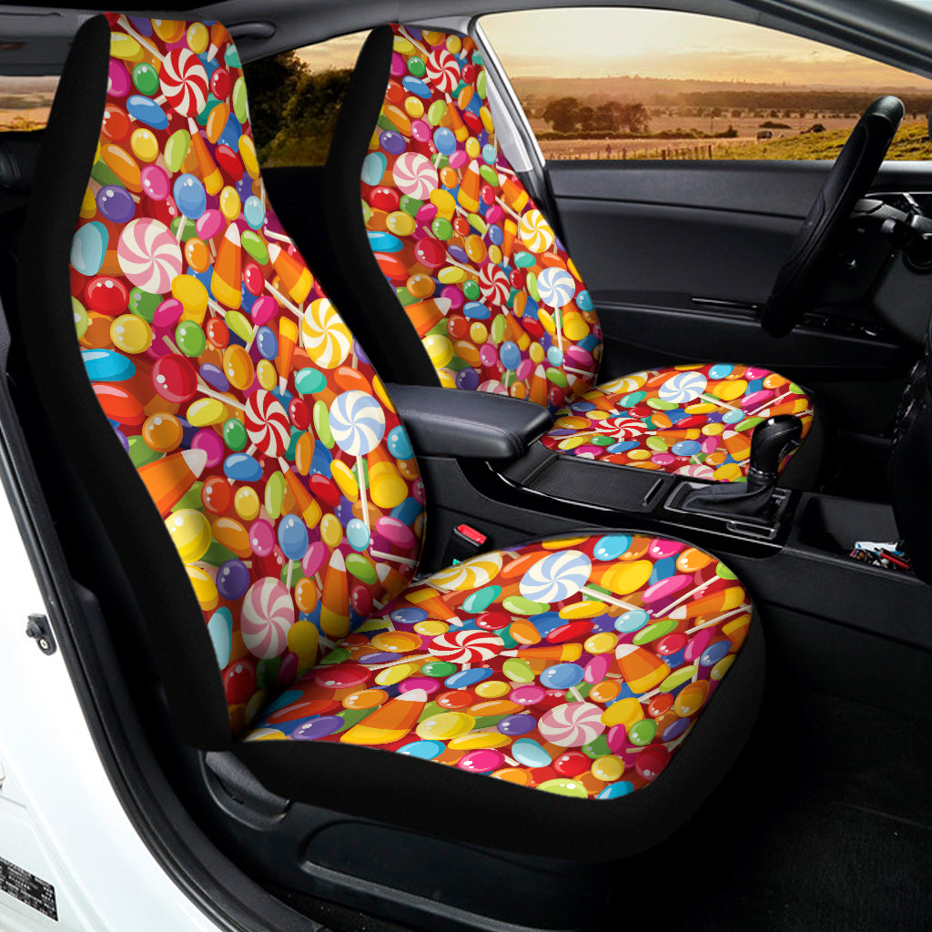 Colorful Candy Pattern Print Universal Fit Car Seat Covers