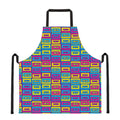 Colorful Cassette Tape Print Apron