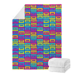 Colorful Cassette Tape Print Blanket