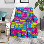 Colorful Cassette Tape Print Blanket