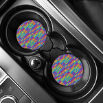 Colorful Cassette Tape Print Car Coasters