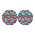 Colorful Cassette Tape Print Car Coasters