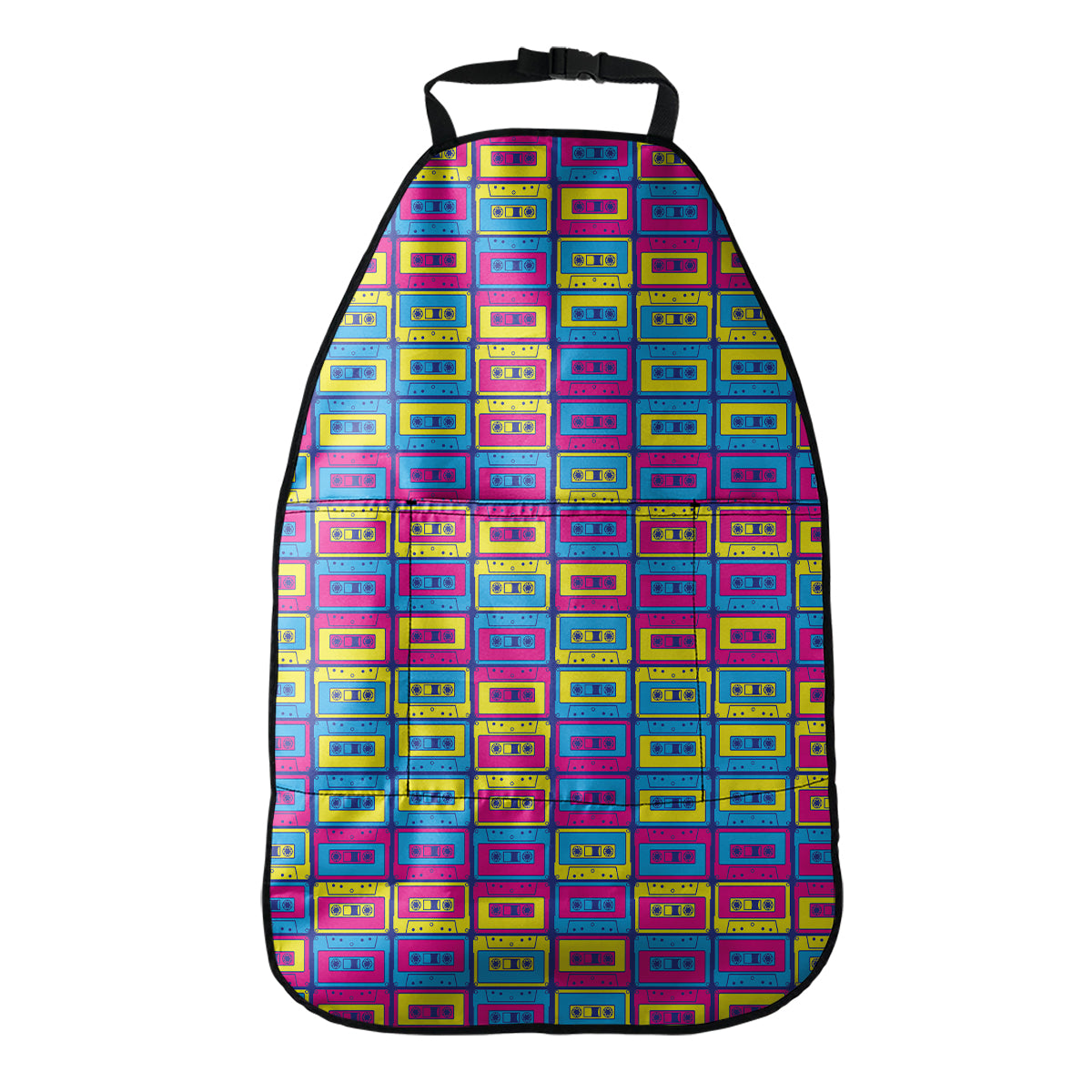 Colorful Cassette Tape Print Car Seat Organizers