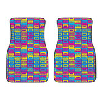 Colorful Cassette Tape Print Front Car Floor Mats