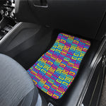 Colorful Cassette Tape Print Front Car Floor Mats