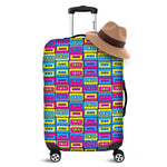 Colorful Cassette Tape Print Luggage Cover
