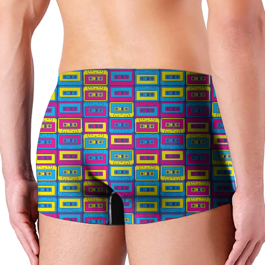 Colorful Cassette Tape Print Men's Boxer Briefs