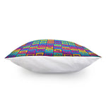 Colorful Cassette Tape Print Pillow Cover