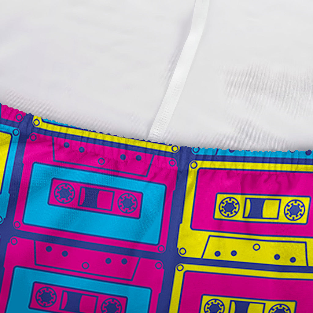 Colorful Cassette Tape Print Sofa Cover
