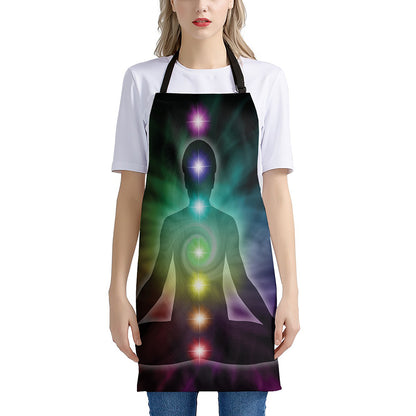 Colorful Chakras Aura Print Apron