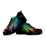 Colorful Chakras Aura Print Black Sneakers