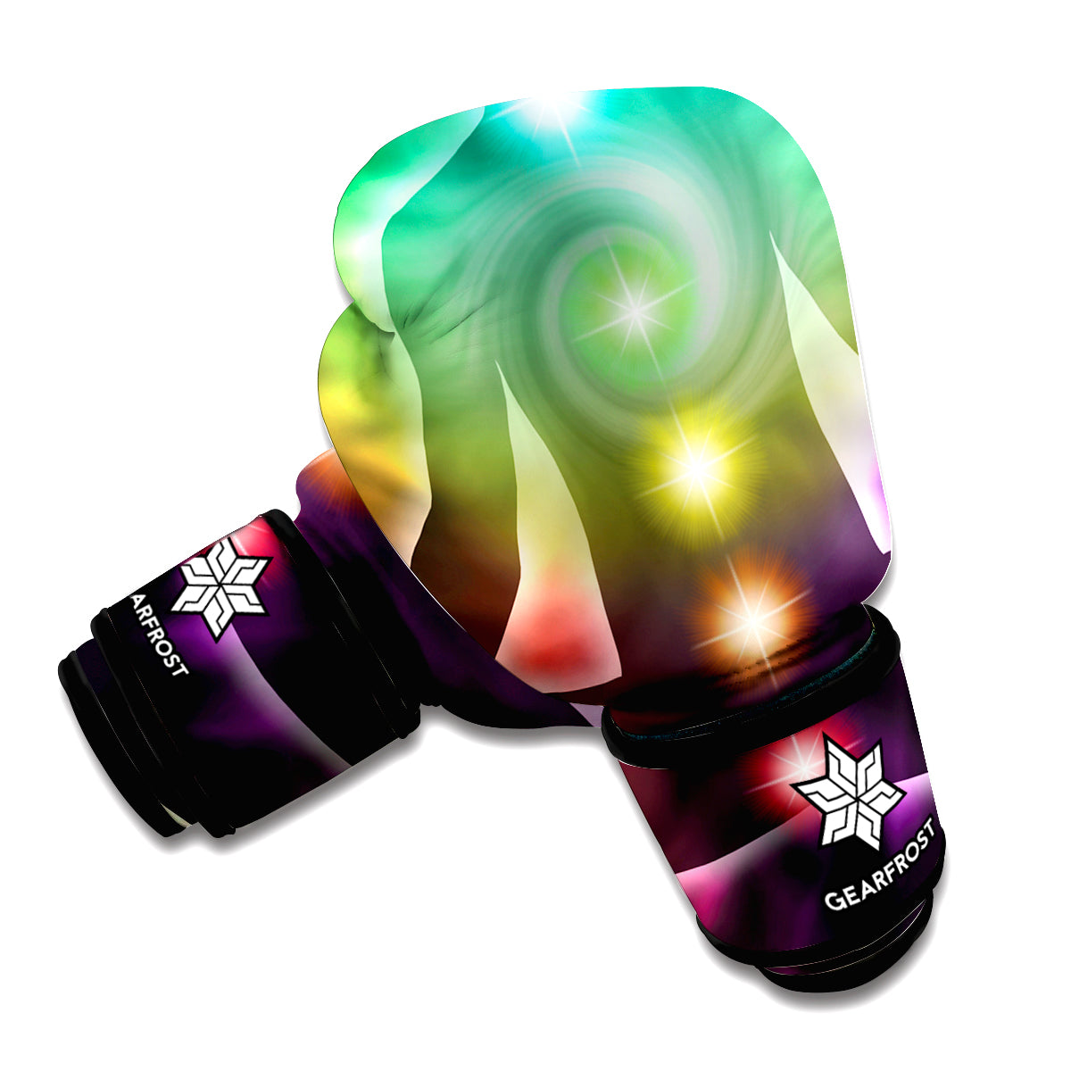 Colorful Chakras Aura Print Boxing Gloves
